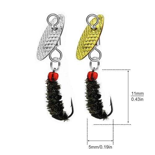 OriGlam Dry Wet Flies Fly Fishing Flies Kit 10pcs - Image 4