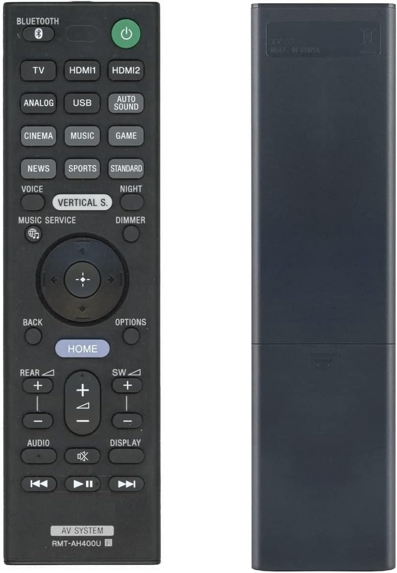 RMT-AH400U VINABTY Telecomando infrarosso di ricambio per Sony Soundbar HT-Z9F SA-WZF9 SA-Z9F HTZ9F SAWZF9 SAZ9F