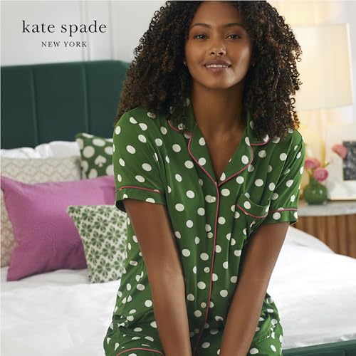 Image of kate spade new york Short Sleeve Knit Shorty Pj Set