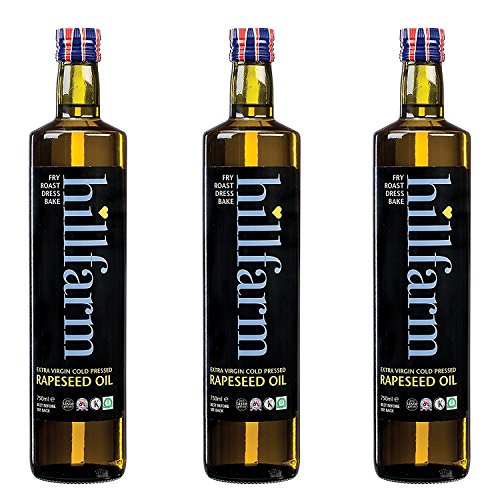 Hillfarm Oils - Rapsöl, nativ/kaltgepresst (3 x 750ml)