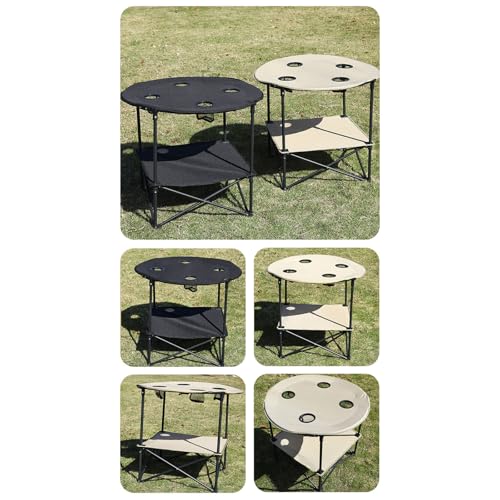Table de plage pliable portable en tissu de bœuf légère pour voyage et camping