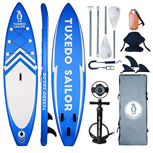 Inflatable 11’×32″×6″ SUP with Kayak Conversion Kits Everything