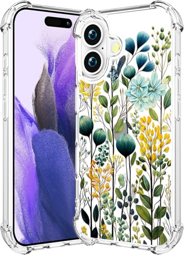 Coque iPhone 17 antichoc transparente avec protection caméra surélevée verte