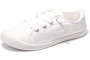 Women's White Summer Canvas Sneakers
