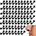 Tondiamo 100 Pieces Nose Plug Filter Disposable Nose Filter Sponge for Women Men Sunless Spray Tanning Outdoor Dust Construction Areas(Black)