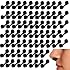 Tondiamo 100 Pieces Nose Plug Filter Disposable Nose Filter Sponge for Women Men Sunless Spray Tanning Outdoor Dust Construction Areas(Black)