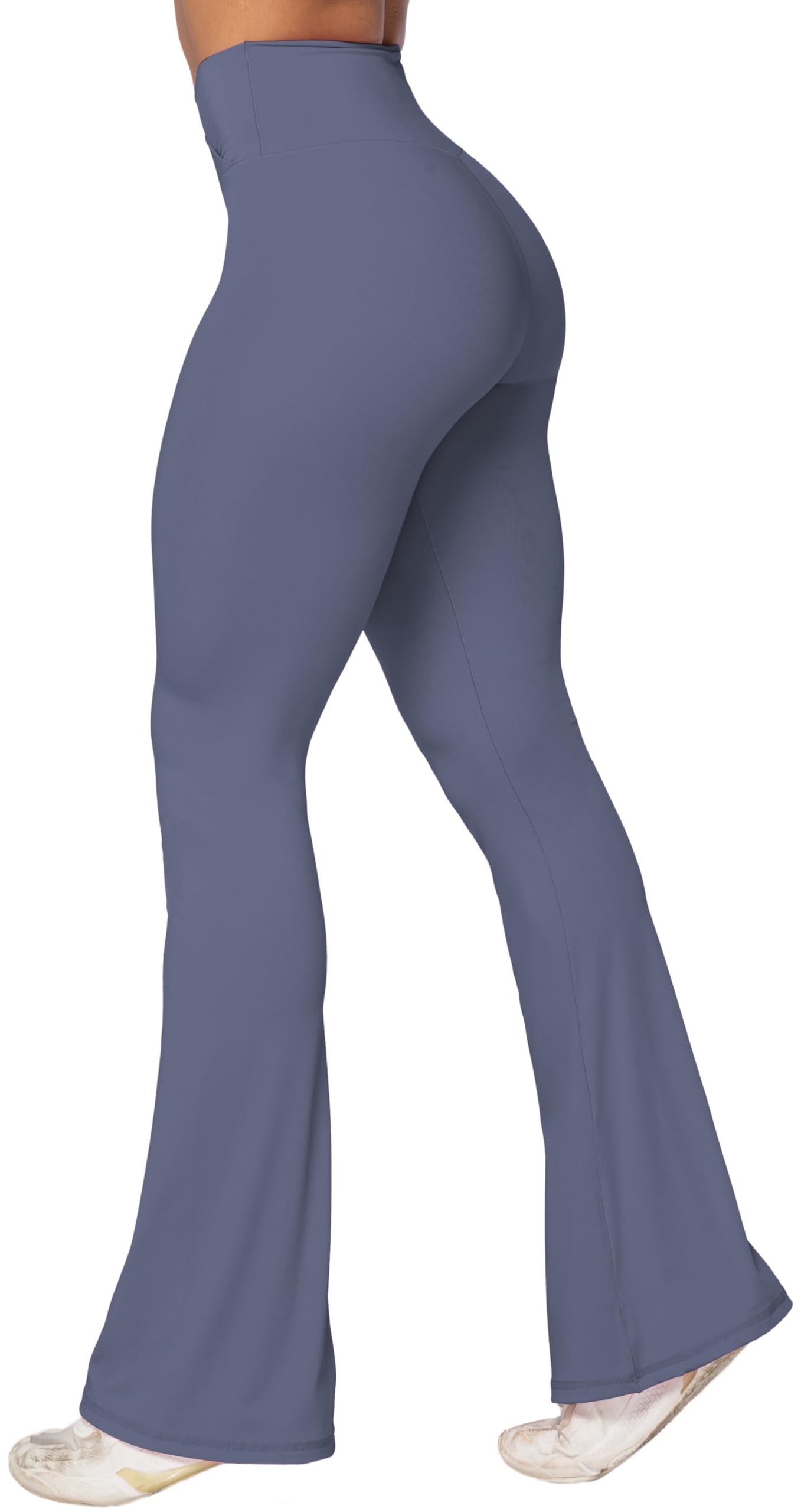 Sunzel Flare Leggings for Women, Crossover Yoga Pants with Tummy Control