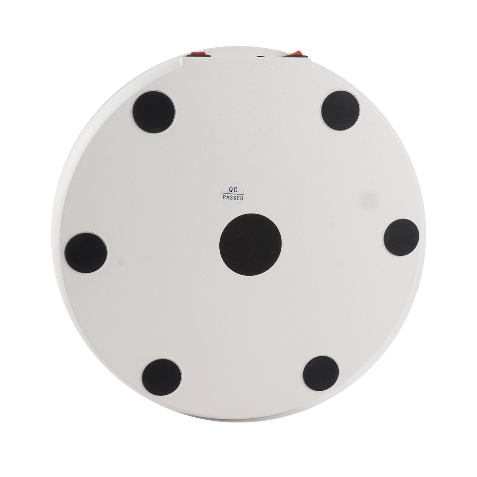 Mumusuki Présentoir Rotatif motorisé, Présentoir à Plateau Tournant Rotatif motorisé électrique avec Lumière LED de 10 Pouces/25cm de Diamètre 20kg pour Affichage de Magasin (Blanc)