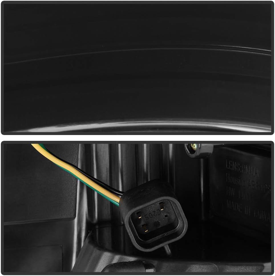 ACANII - For [Factory LED Model] 2013-2018 Dodge Ram 1500 2500 3500 Black Smoked LED Tube Tail Lights Brake Lamps Pair