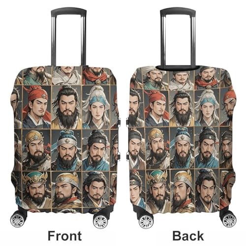 Water Margin Heroes Luggage Cover, Elastic Luggage Protector Fits 19-32in Suitcases, Washable & Anti-Scratch Suitcase Cover for Men Women M3
