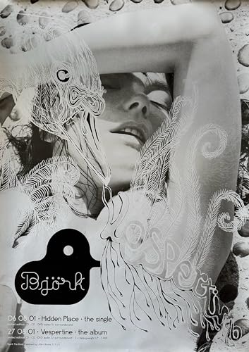 Affiche de collection Bjork 2001 Vesperline grand format 62x86
