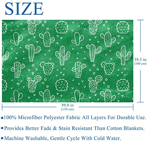 Couverture douce cactus pour lit et canapé : votre allié cocooning - 6