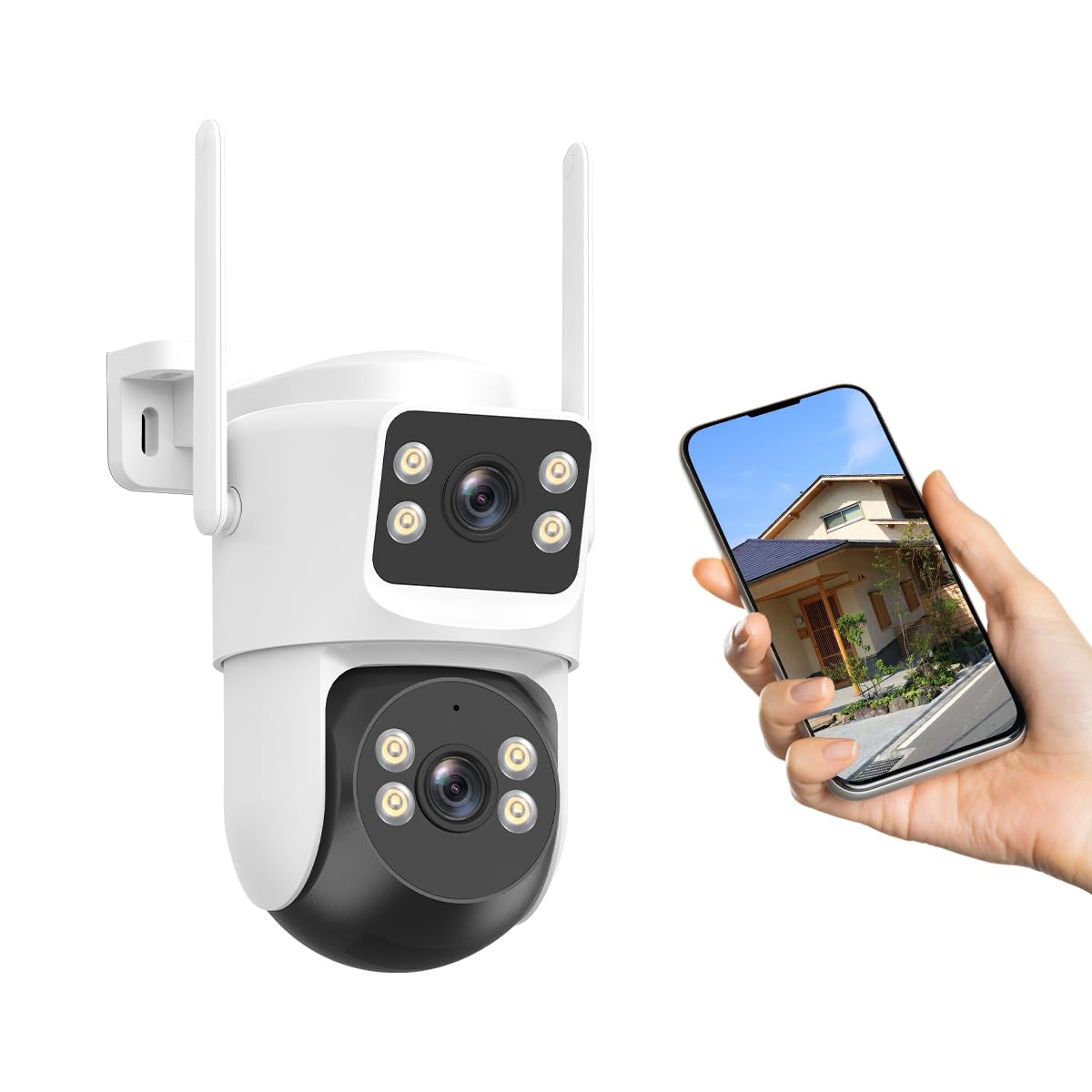 新品 【2.4G/5G対応・双方向通話・デュアルレンズ】防犯カメラ PTZ 屋外 Amazon.co.jp: 【2.4G/5G対応・双方向通話・デュアルレンズ