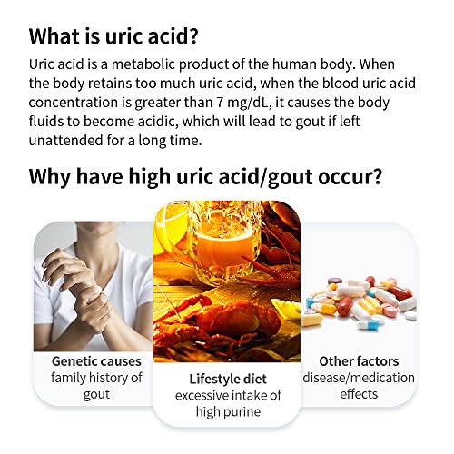 Urit Uric Acid Test Kit. Includes 25 Test Strips,25 Lacents, Lancing Devic, Uric Aid Test System For Home Use.(Mg/Dl) #TOP4
