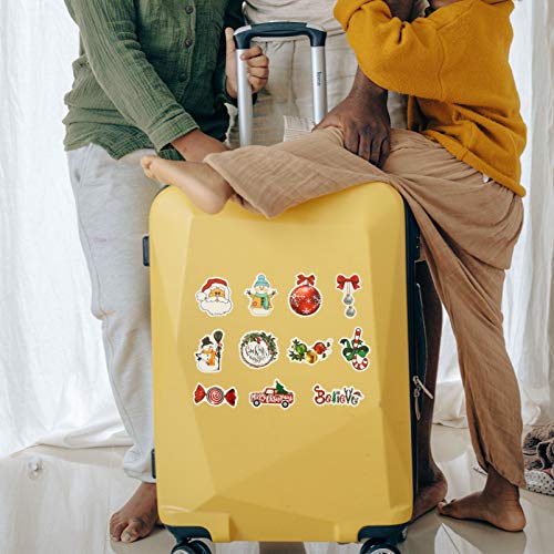 Toyvian 50 Folhas Adesivos de Natal Adesivos de Presente para Garrafas de Ãgua Adesivos de Vinil à P