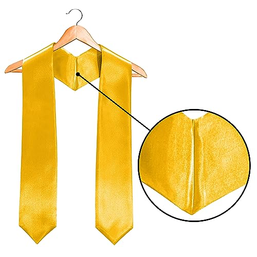 Image of Plain Graduation Stole Sash 60 Inch Unisex Adults Solid