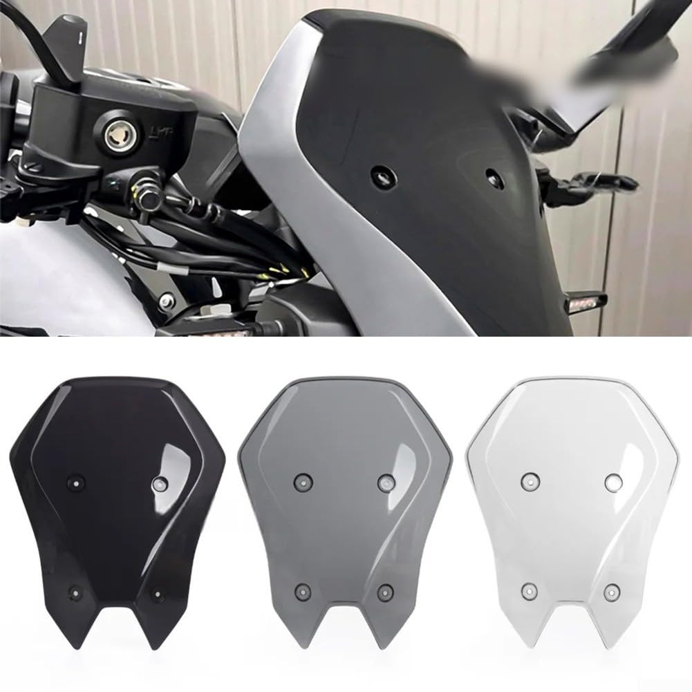 Produktbild von Motorrad Windschutzscheibe Frontscheibe Für Kawasaki Z900 2025 Acryl Windschutz Schwarz C 281791