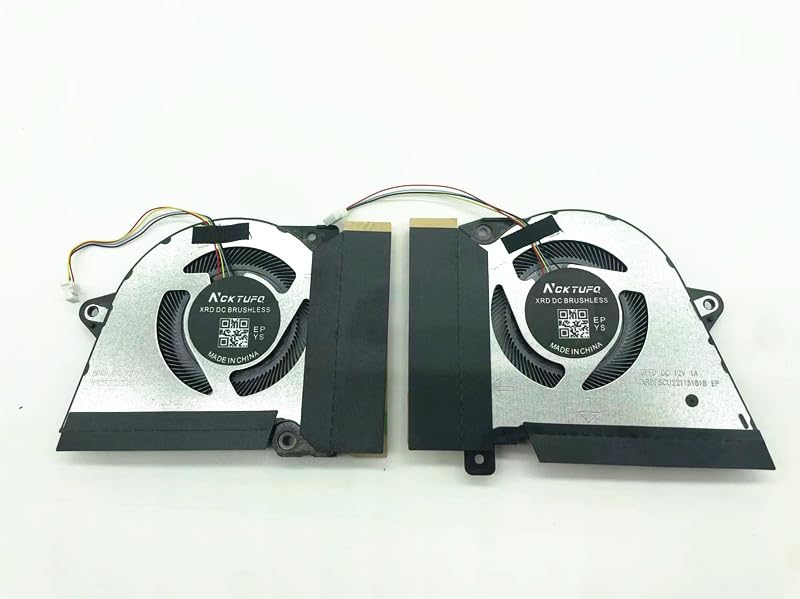 Image of Laptop CPU+GPU Cooling Fan Replacement for ASUS Rog Zephyrus G14 GA401 GA401I GA401IV GA401IU GA401IH GA401II DFSCK22105182H FMBB DFSCK22115181H FMBC 12V 1A Fan