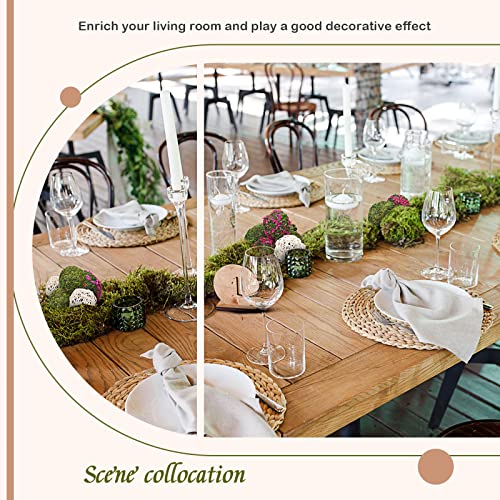 18 Pcs Moss Decorative Balls Wicker Rattan Cord Balls Set, Vase Bowl Filler Balls Hanging Balls For Christmas Centerpieces Home Tree Garden Wedding Party Coffee Table #TOP3