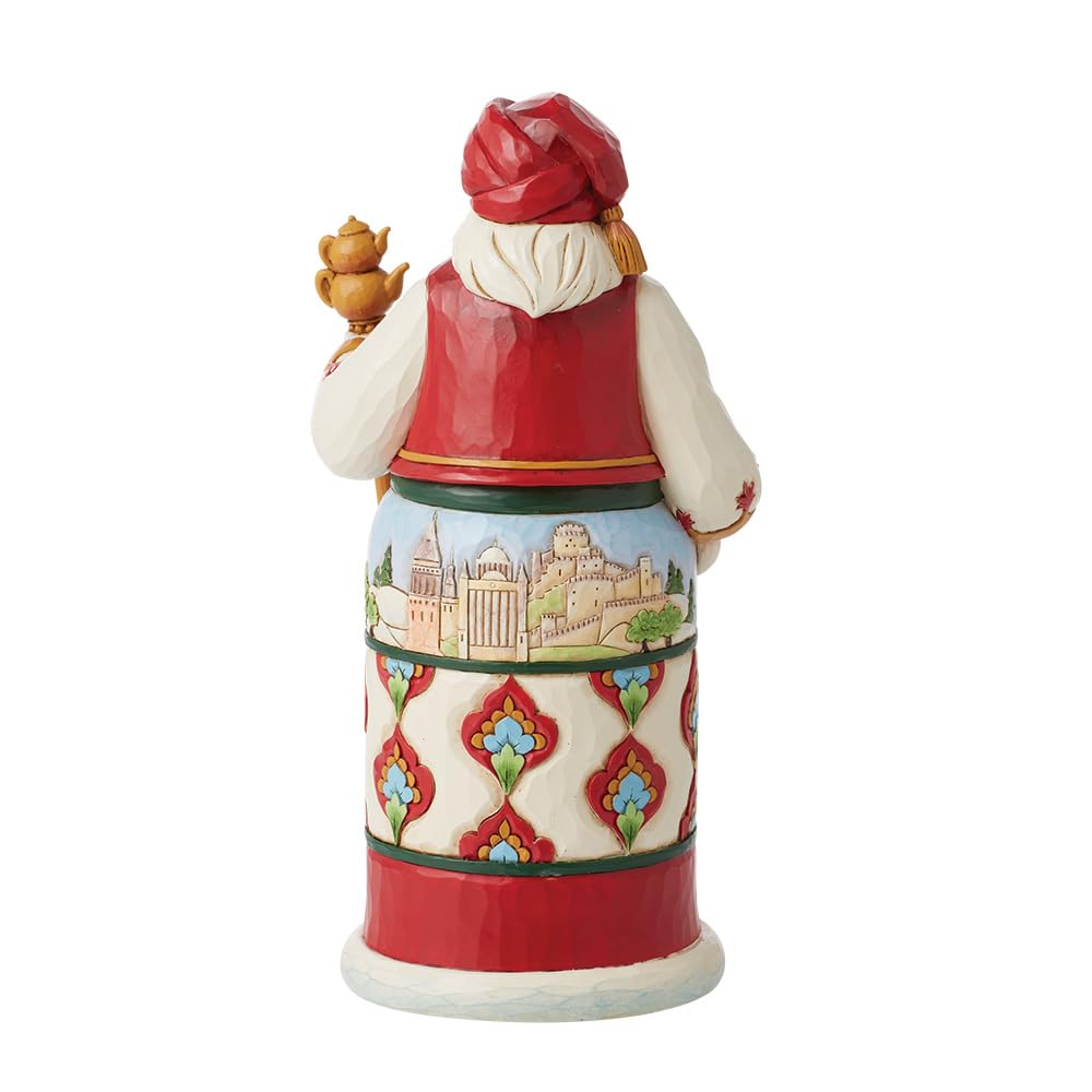 Enesco Jim Shore Heartwood Creek Figurine de Père Noël Turc Autour du Monde, Multicolore, 17 cm