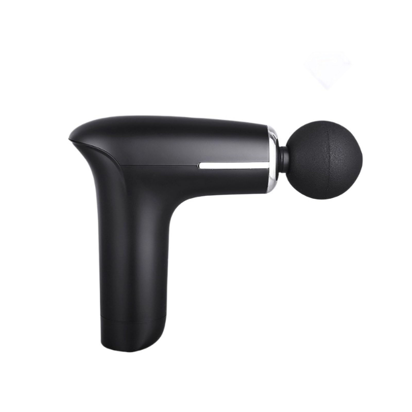 Muto Pistola for massaggio in plastica con 4 testine massaggianti, massaggiatori portatili compatti, massaggiatore for tessuti profondi ricaricabile con custodia for il trasporto compatto(Svart)