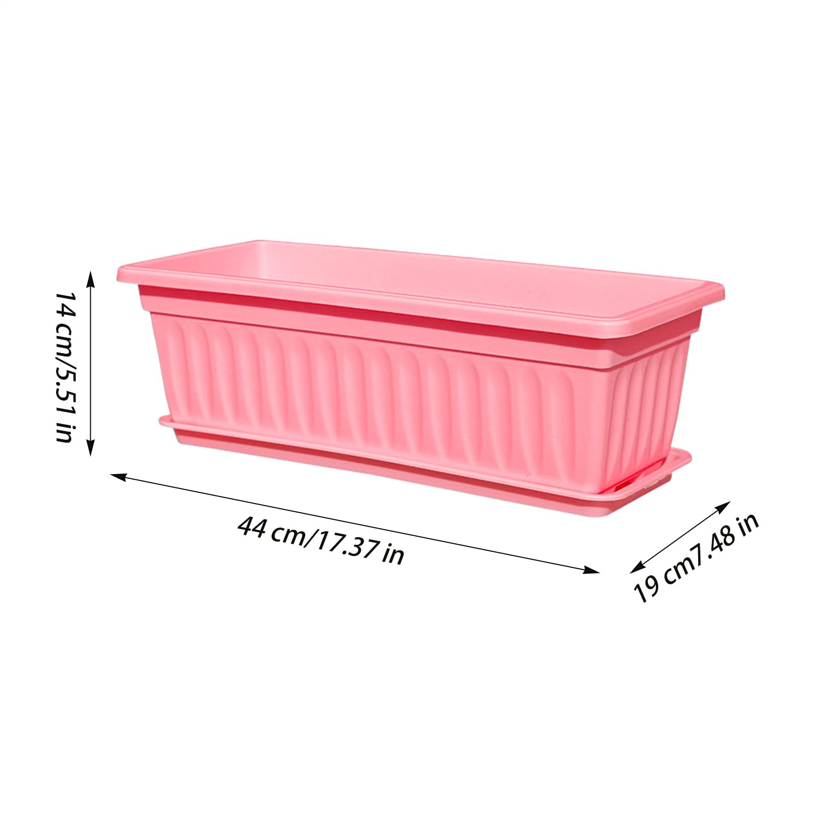 Fioriera Da Finestra Contenitore Resistente ai Raggi UV con Fori di | Cassetta Da Finestra Per Fiori Per Giardinaggio Balcone Cucina Esterno Giardino Piante E Fiori