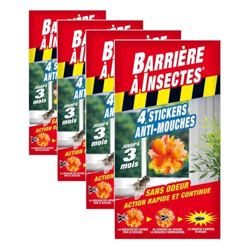 Stickers anti-mouches transparents Barrière à Insectes BARSTIK4 efficacité 3 mois