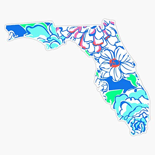 Lilly States - Florida Vinyl Waterproof Sticker Decal Car Laptop Wall Window Bumper Sticker 5