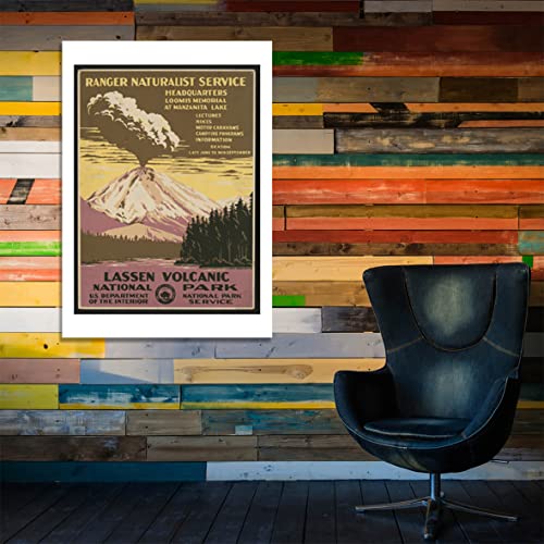 Affiche Lassen Volcanic National Park en papier d'archivage mat de qualité