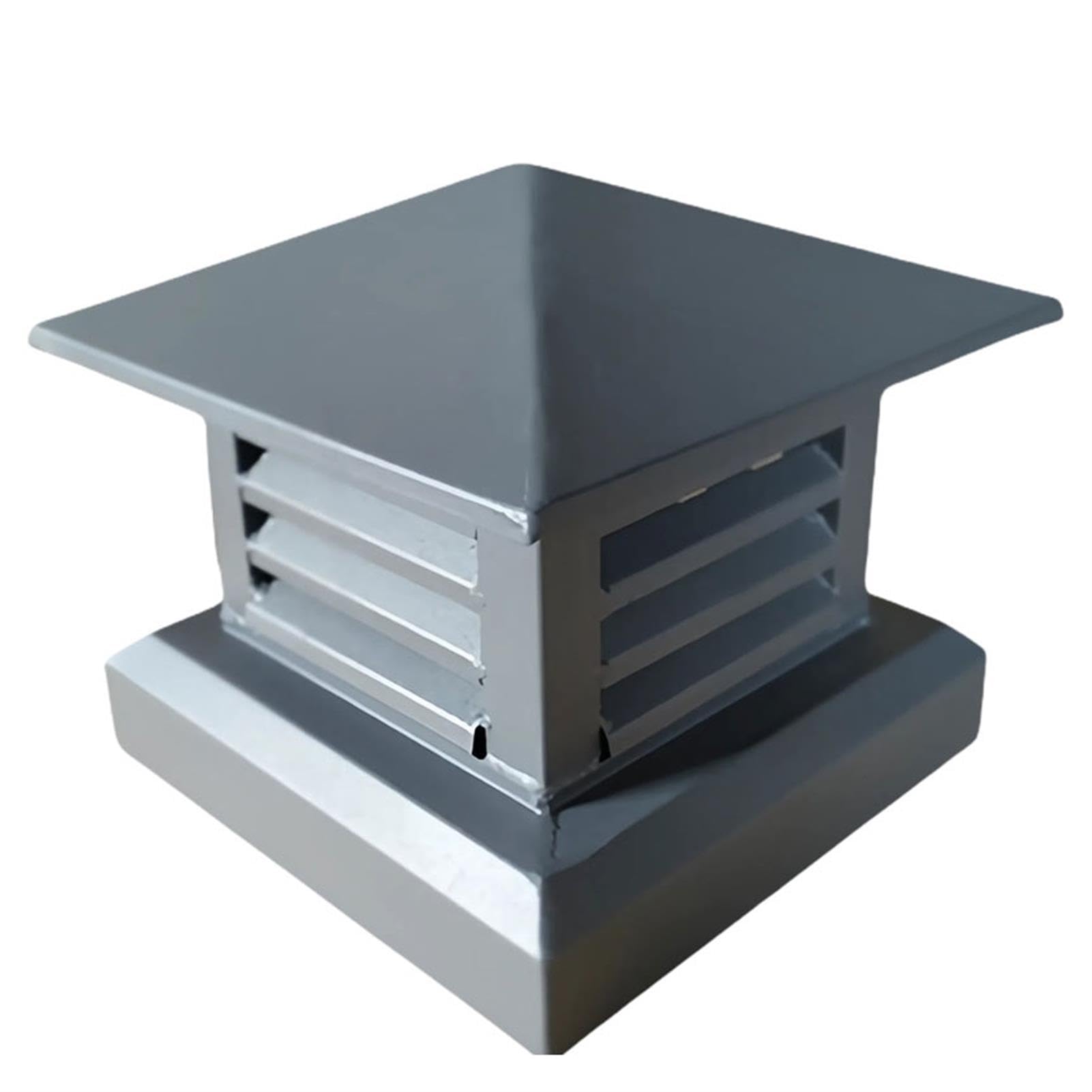 GYEQXKT Chimney Cap, Aluminum Alloy Rainproof Fireplace Cover with Tapered Top and Louvre, Roof Vent Cap for Outdoor Use