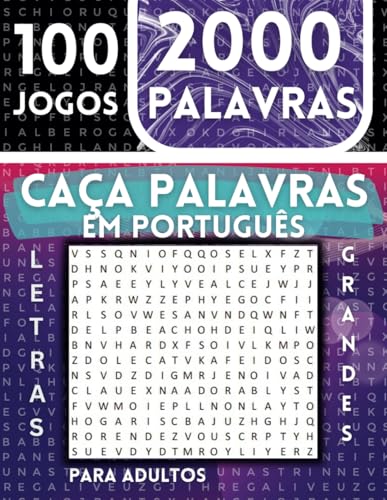 Caça Palavras: Letras Grandes | Sopa de Letras | MEV Games - Portuguese Word Search For Adults Large Print