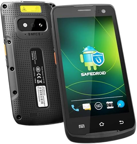 Resistente 4G LTE Android Escáner de código de barras con agarre de pistola computadora portátil de 5 pulgadas con Honeywell N6603 1D 2D lector de