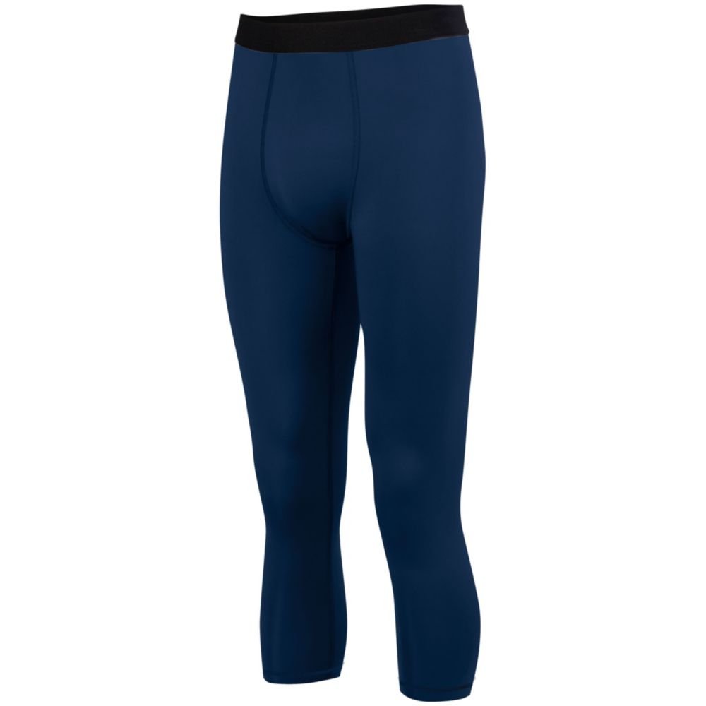 Augusta Sports Hyperform Compression Calf-Length Tight, Navy, X Large