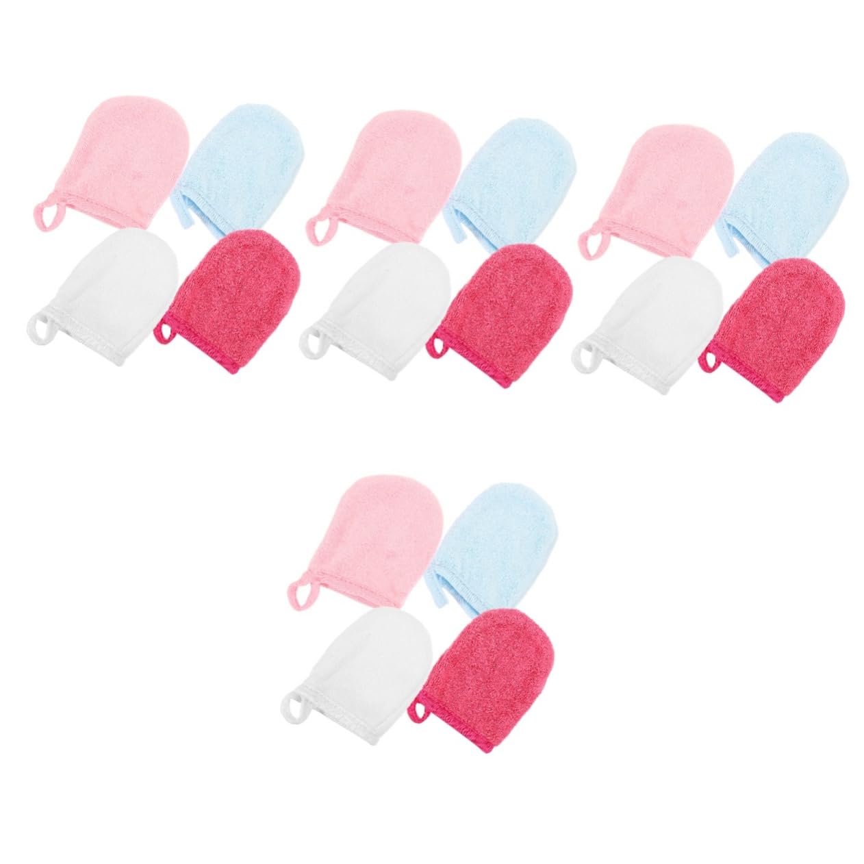 4 Sätze Waschhandschuhe Gesichtsreinigungstücher Für Das Gesicht Mikrofaser Fettige Schönheit Gesichtswäscher Gesichtsreinigungshandschuh Make Up Entferner 4 Stück * 4