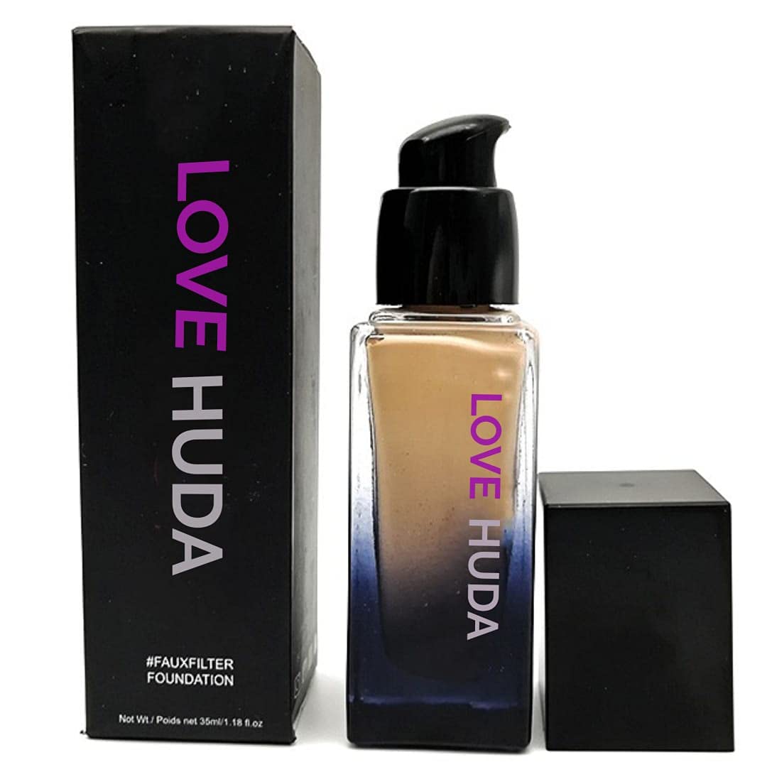 LOVE HUDA Waterproof Long Lasting Skin Base Foundation For All Type Of Skin Tone Natural Finish (35ml) Pack of 1