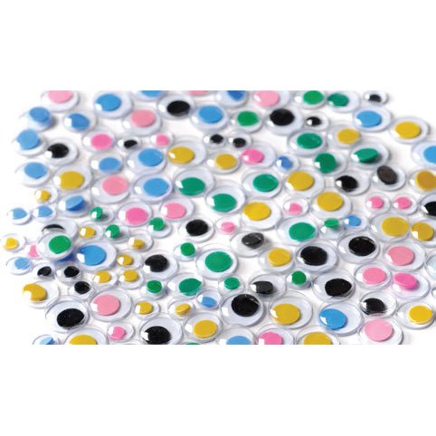Colored Wiggle Eye Craft Supplies