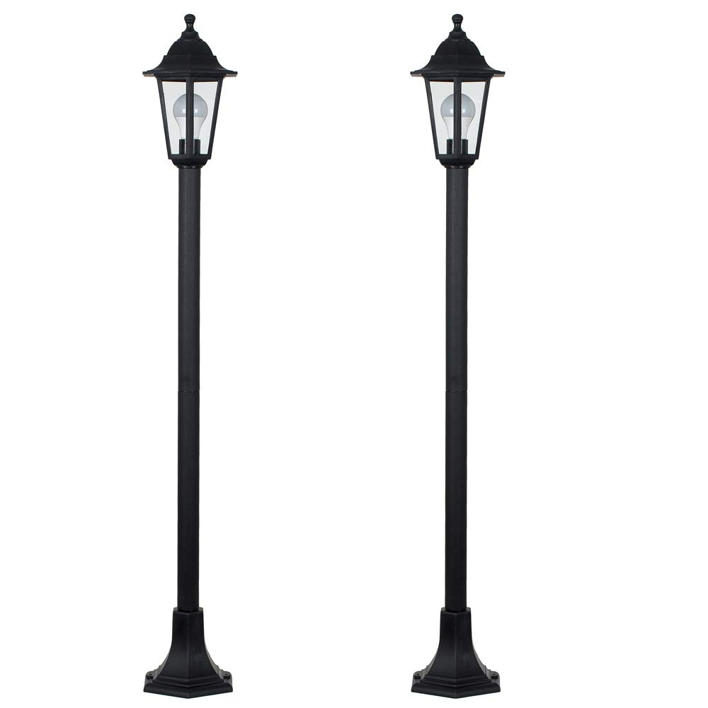 Traditional Victorian Style 1.2m Black Lamp Post Lights | Post Lights, Home Décor & Improvement Essential | Set of 2