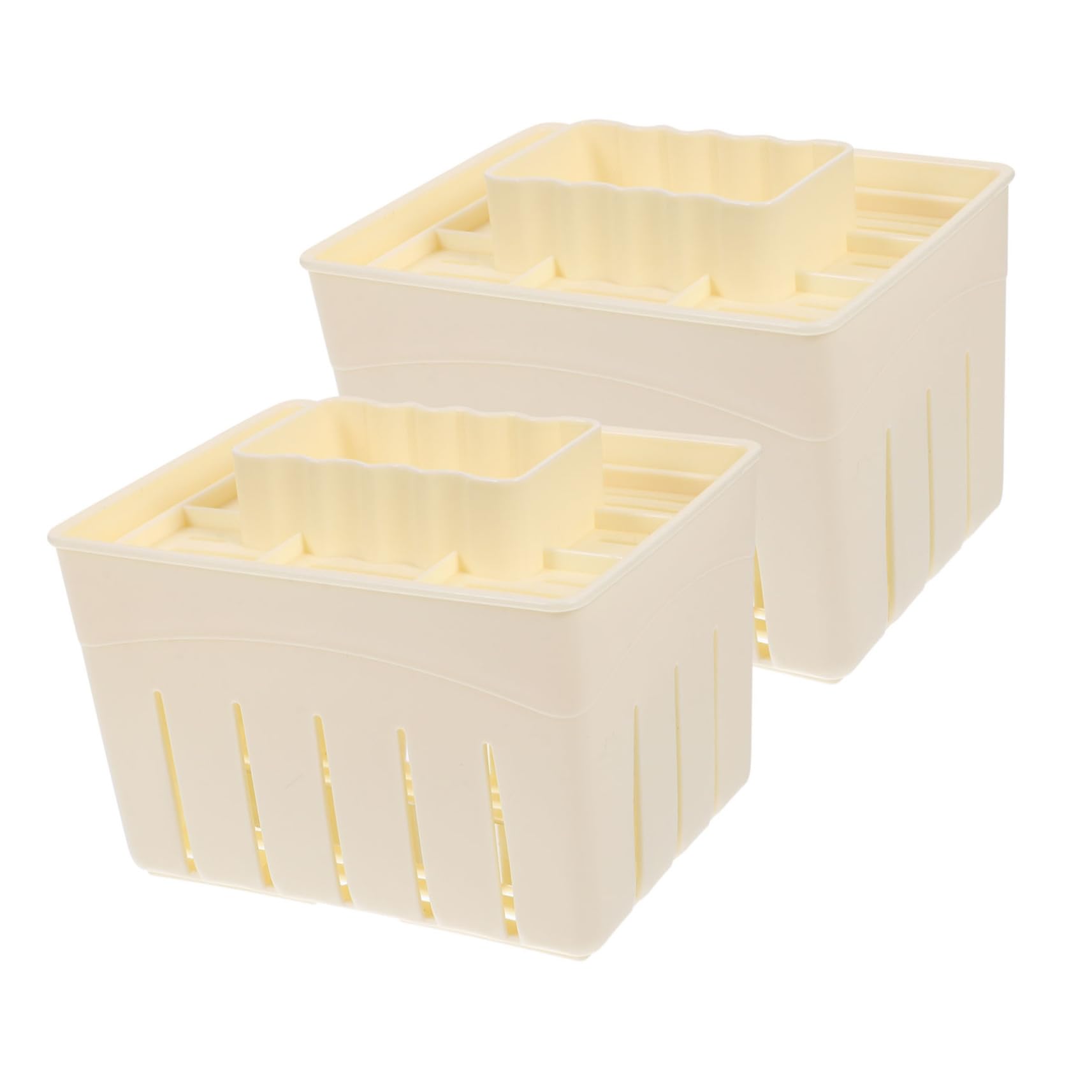 FELTECHELECTR2pcs Household Tofu Box Home Tools Box Tools Home Water Filter Tofu Making Mold Tofu Press Mould Dishwasher Safe Plastic Tofu Mold Plastic Tofu Making Molds Tofu Water Squeezer Pp