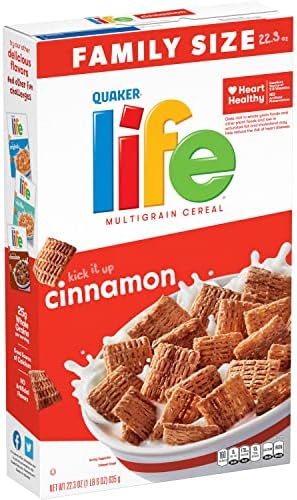 Quaker Life Cinnamon Cereal, 22.3OZ Box