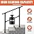 Belinova 3 Steps Handrails for Outdoor Steps, Outdoor Stair Railing, Wrought Iron handrail for Concrete&Wooden Steps, Black Stair Railing, Railings for Outdoor Steps, Porch Railing