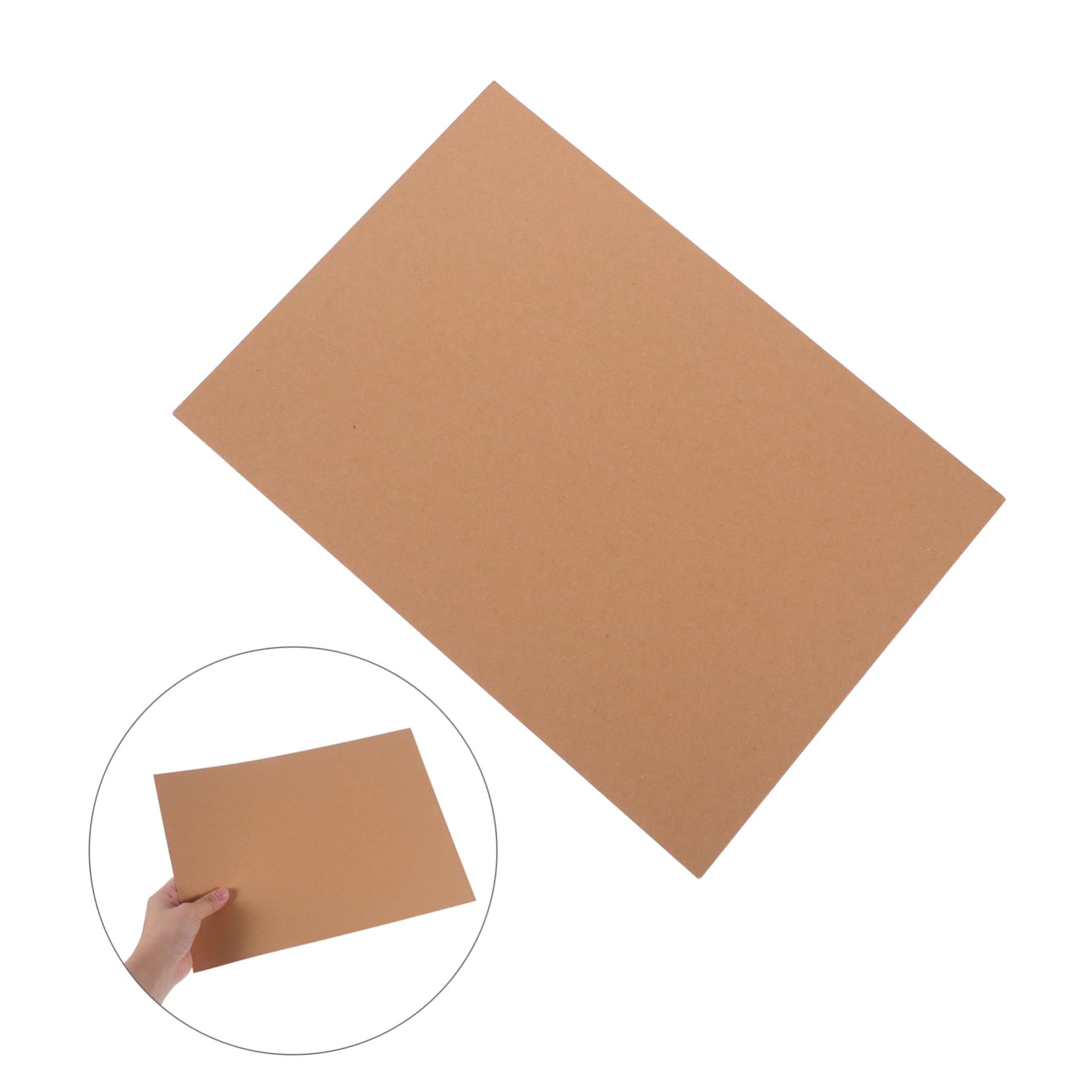 Tofficu 120 Fogli Cartoncino Kraft Marrone Khaki Resistente a Pieghe e Strappi per Creazione Biglietti e Fai da Te, Formato A4 6 Fogli per Scrapbooking e Progetti Artistici
