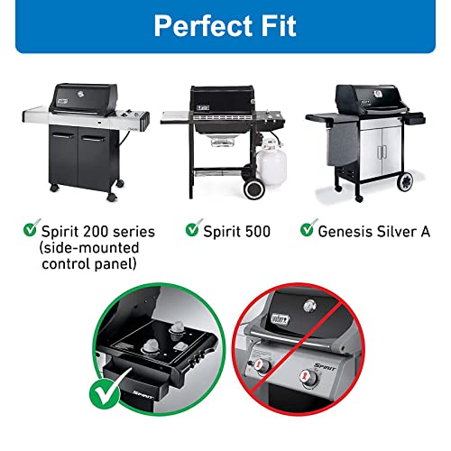 Utheer 7507 Grill Burner Tube Set For Weber Spirit E-210,Spirit 200 Series Gas Grill(Side Control),Spirit 500 Genesis Silver A Stainless Steel Gas Grill Burner Tube Kit,Detachable Burner #TOP1