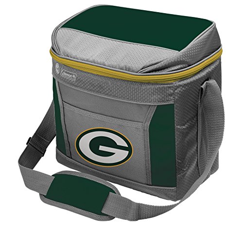 Coleman NFL Soft-Sided Insulated Cooler Bag, 16-Can Capacity, Green Bay Packers