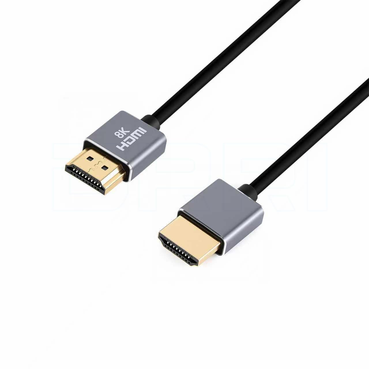 DRRI Soft Silicone 8K@60Hz 4K@120Hz HDMI Male to Male Cable for Sony A7III A7S3, FX3, FX6, FX30,BMPCC 4K 6K,Ronin S, Atomos Ninja V（2M）