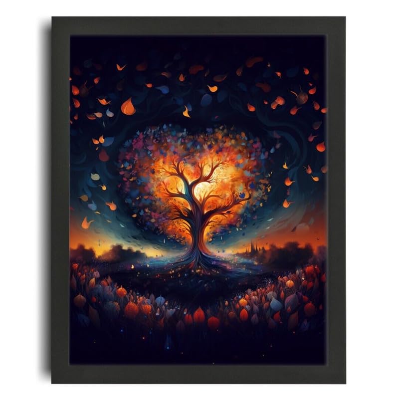 Magical Tree Wall Art poster colore pour creer un salon chaleureux