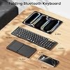 ProtoArc-Foldable-Bluetooth-Keyboard-XK01-Folding-Wireless-Portable-Keyboard-with-Numeric-Keypad-Full-Size-Travel-Keyboard-for-iPad-Tablet-Smartphone-Laptop-PC-Windows-iOS-Android ProtoArc Foldable Bluetooth Keyboard, XK01 Folding Wireless Portable Keyboard with Numeric Keypad, Full-Size Travel Keyboard for iPad Tablet Smartphone Laptop PC Windows iOS Android