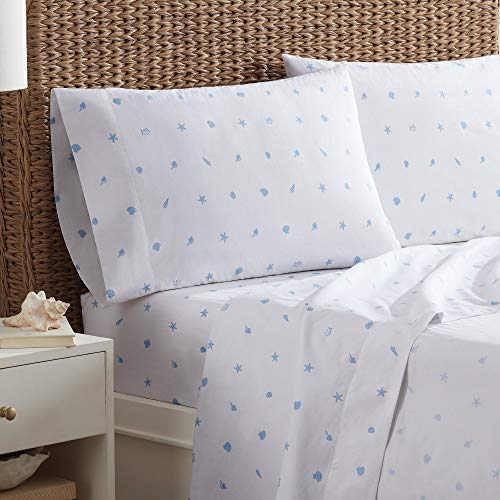 Southern Tide Home Tide Sandy Shores Standard Cotton Pillowcase Pair, White