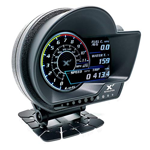 Lufi XF Revolution OBD2 Multi-Data Heads Up Display Highly Customizable, Accurate and Fast Response [Will NOT Work with…