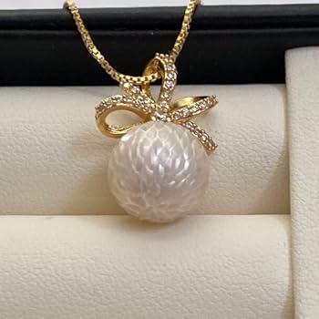 本真珠　淡水エジソンパールネックレストップ　12.3mm美品アボカドPT237 本真珠 淡水エジソンパールネックレストップ 12.3mm美品アボカド