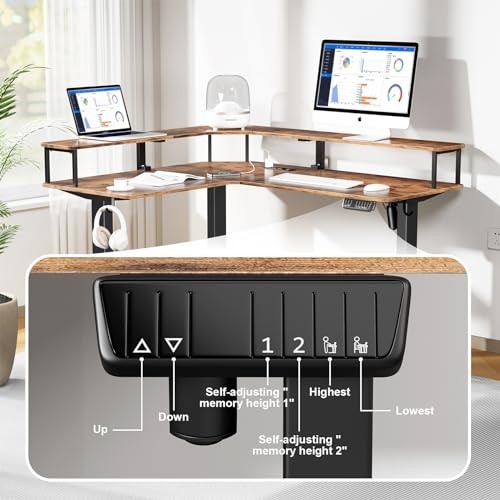 Mr-IRONSTONE-L-Shaped-Electric-Standing-Desk-Height-Adjustable-Sit-Stand-Desk-with-LED-Light-and-Power-Outlet-55-Computer-Desk-with-Monitor-Riser